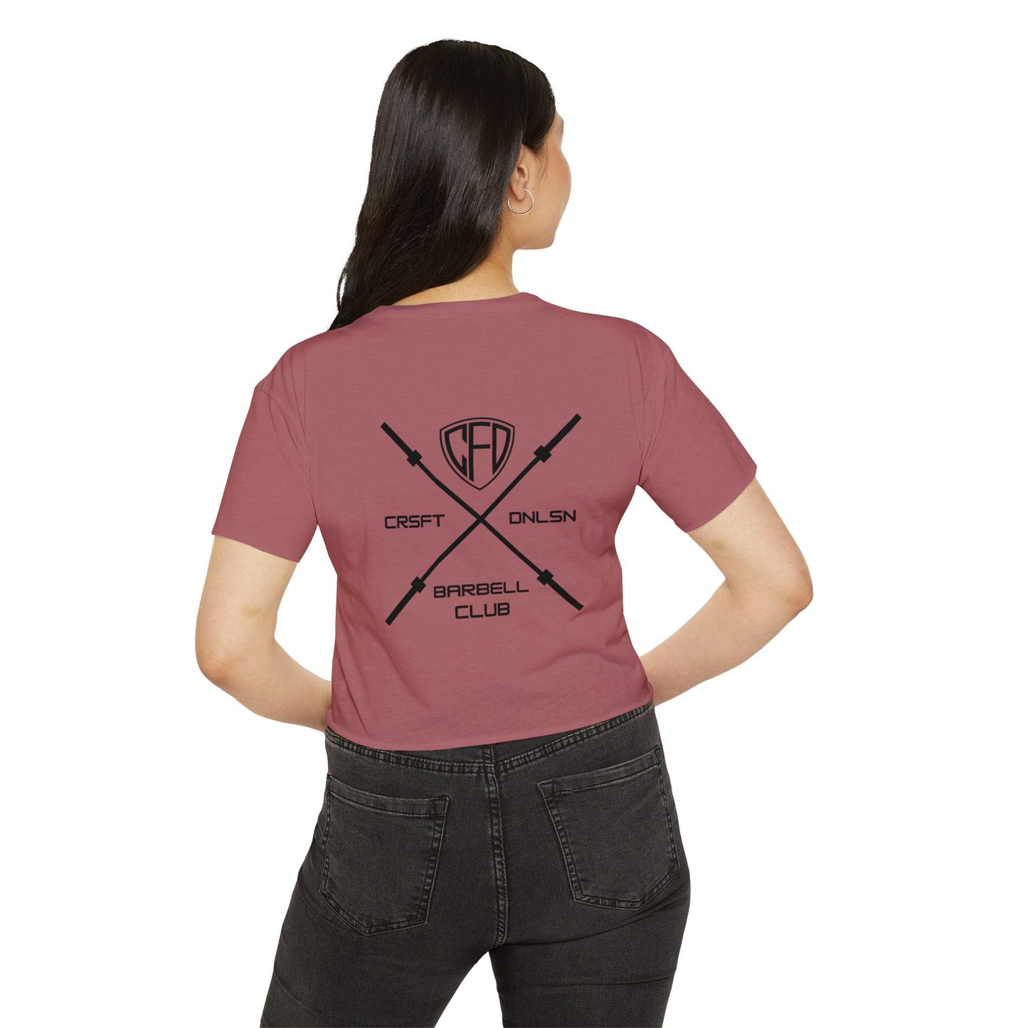Barbell Club Crop Top