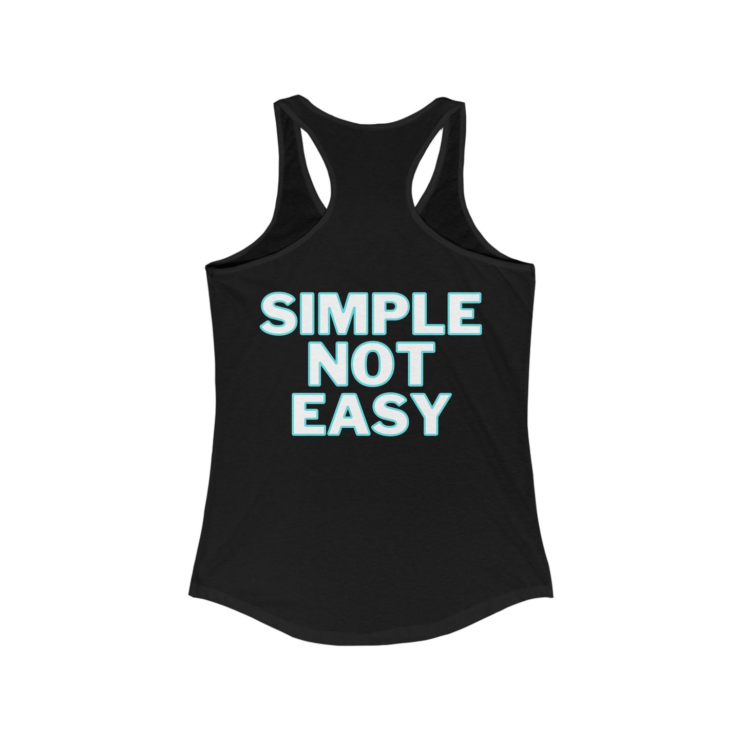 Simple Racerback Tank, Blue