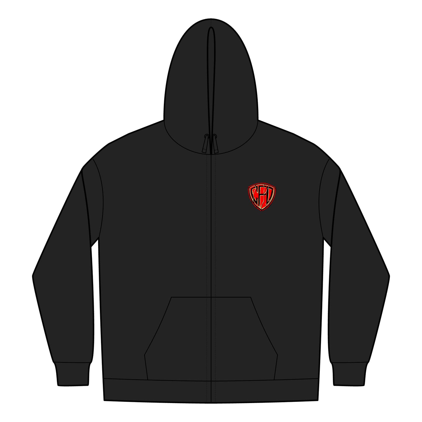 Lightweight Firebreather Zip Hoodie