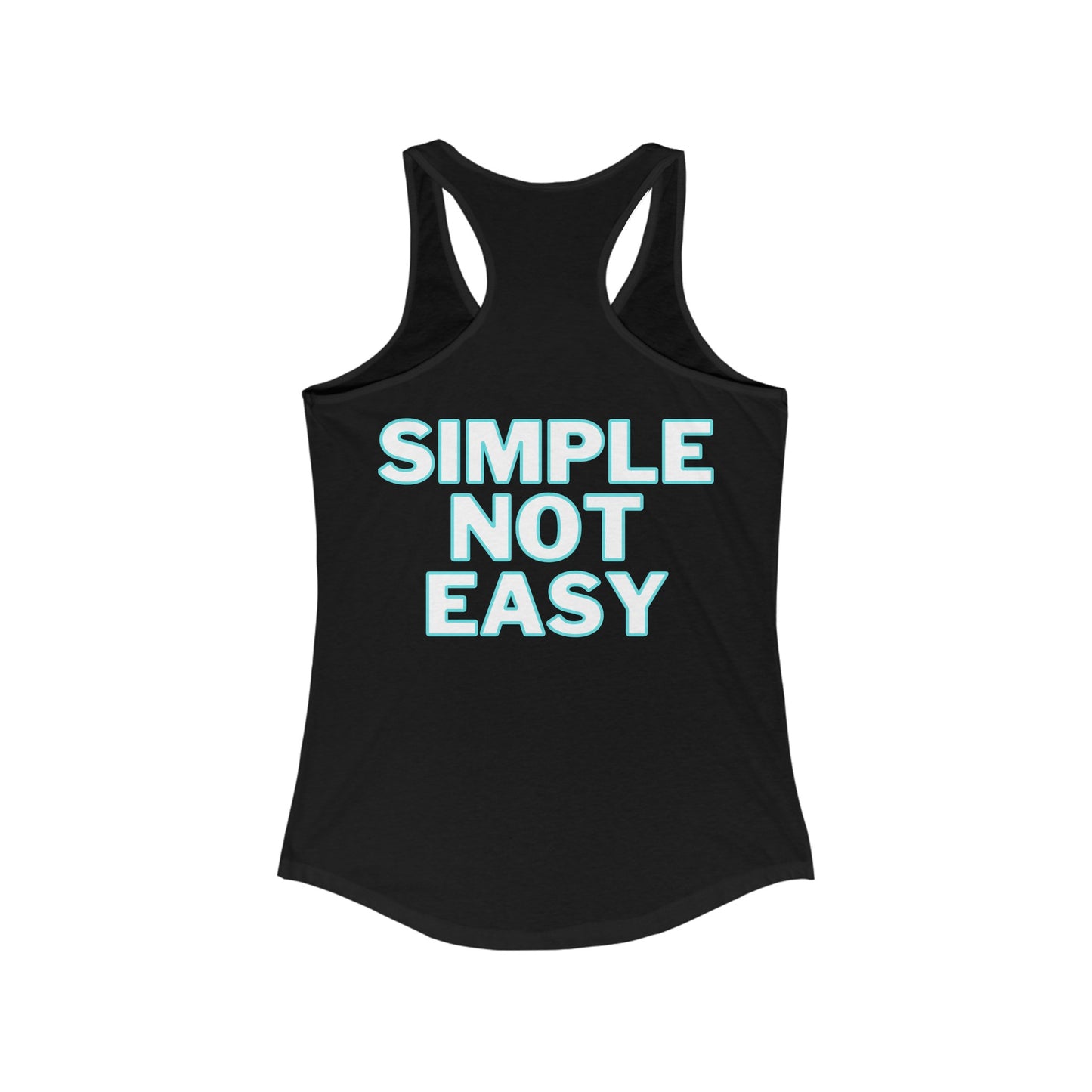 Simple Racerback Tank, Blue