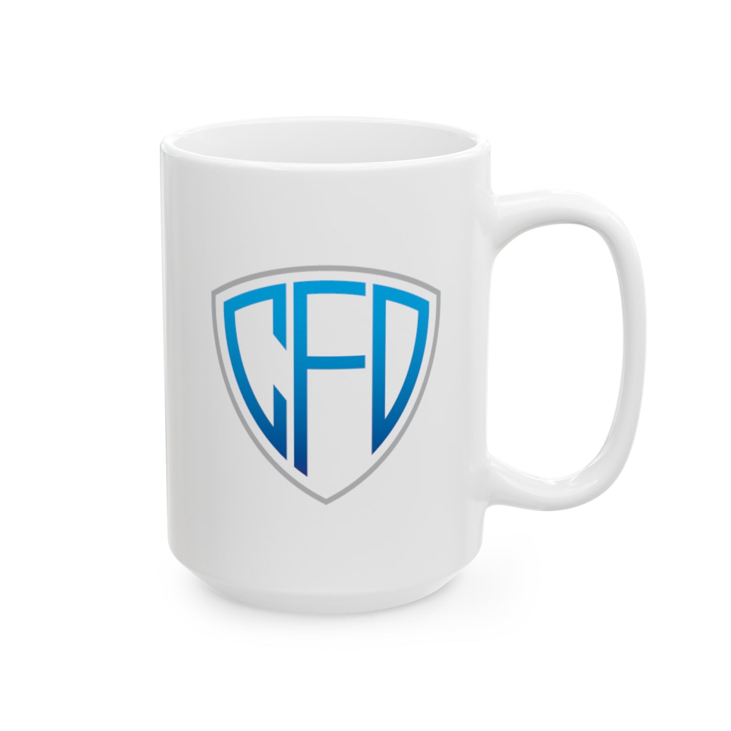 White CFD Mug, Left-handed